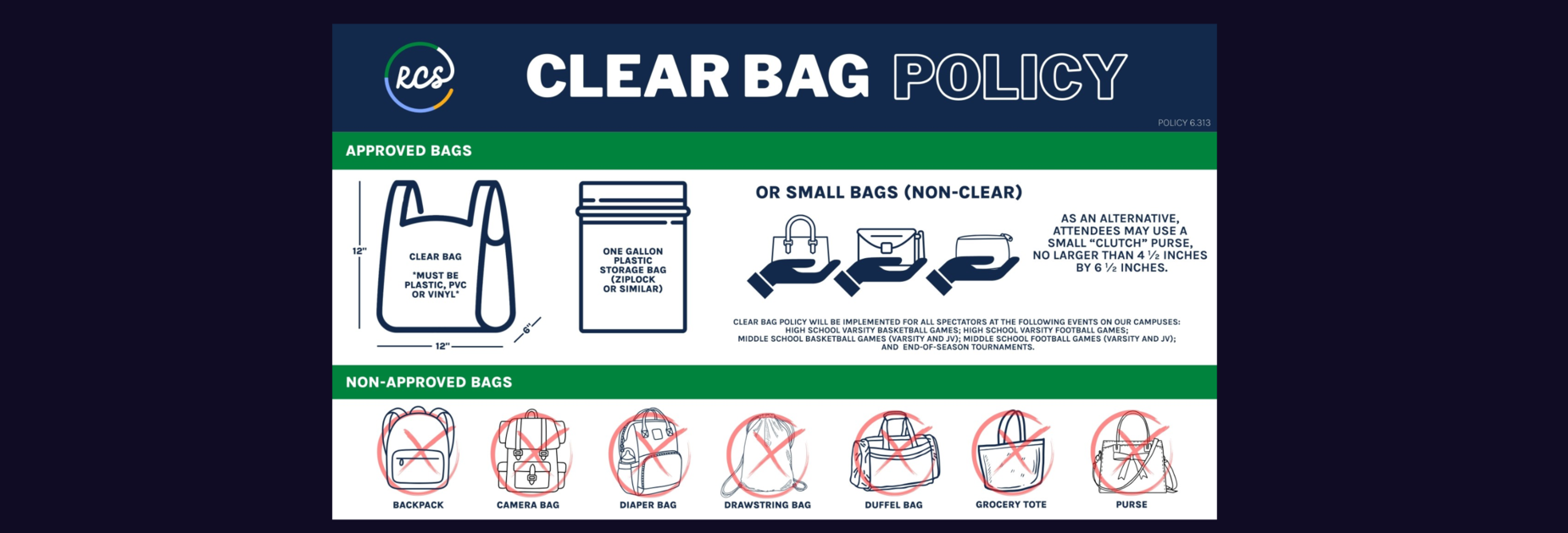 Clear Bag Policy