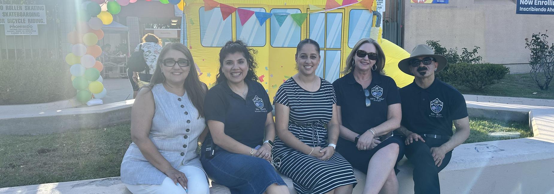 Back to school night with our admin team and support staff.