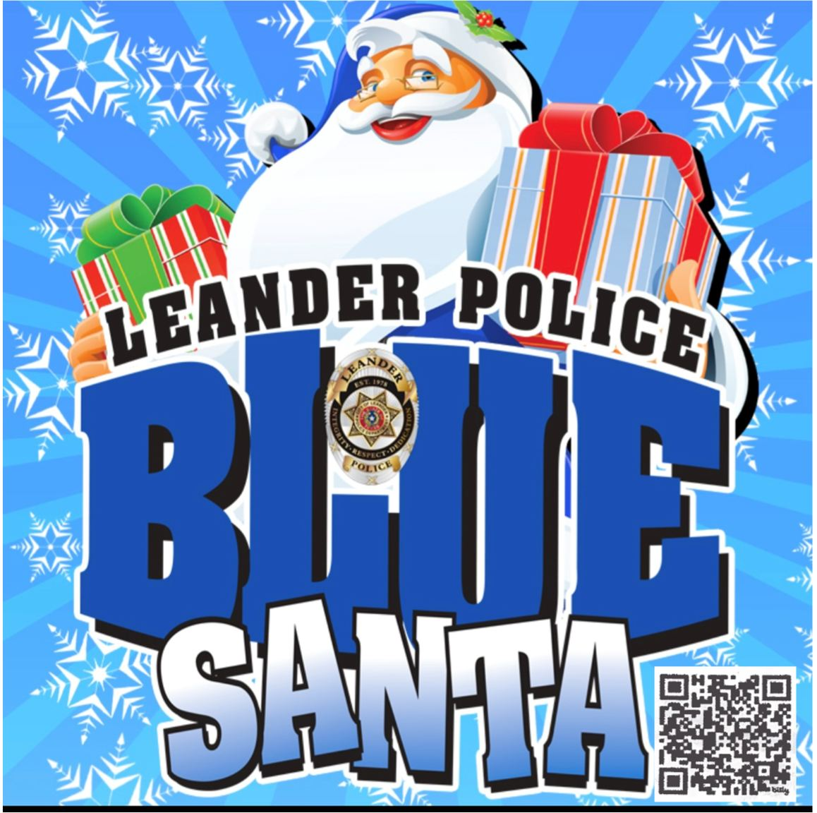 Leander Police Blue Santa