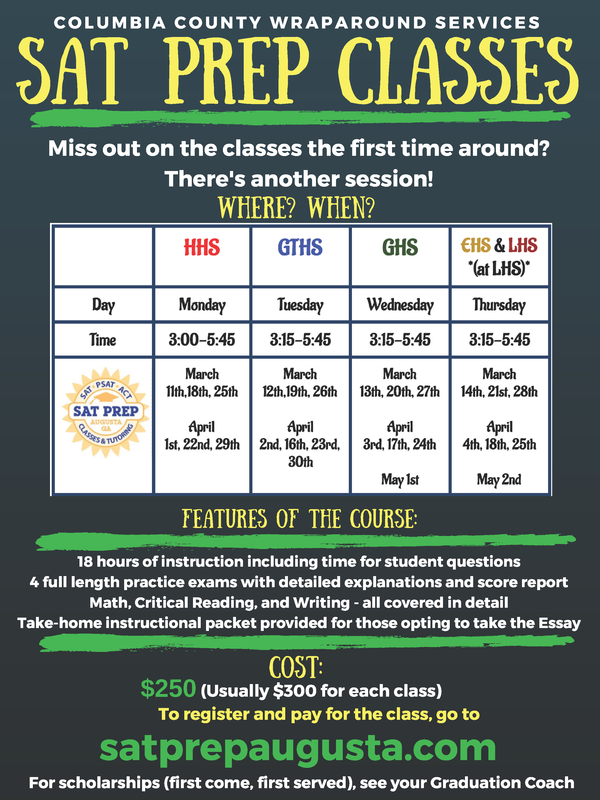 Second session SAT Prep courses available