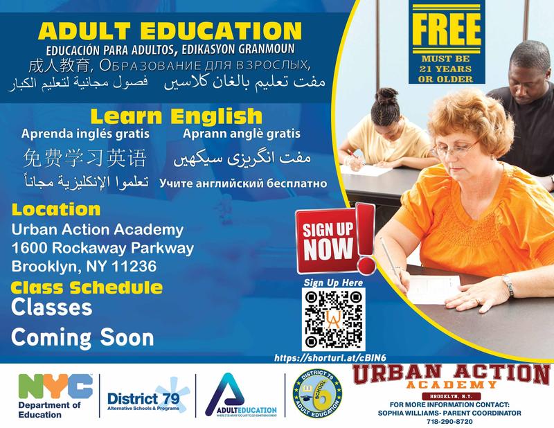 Adult Education School 6 At Urban Action Academy Urban Action Academy 