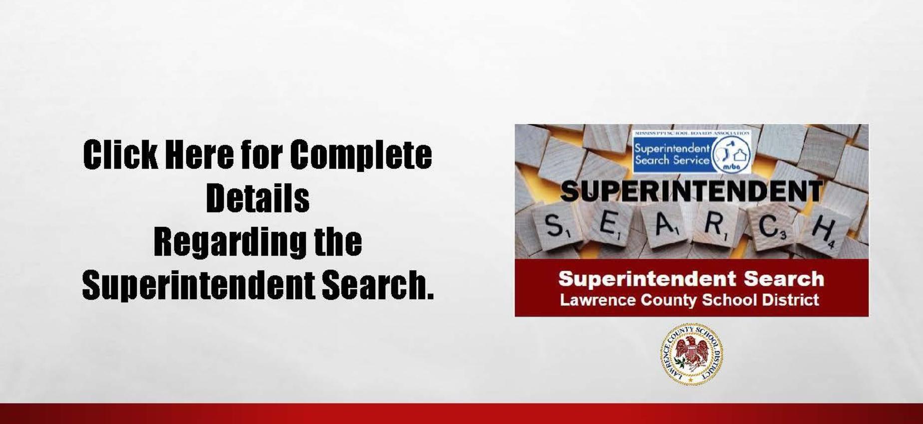 Superintendent Search