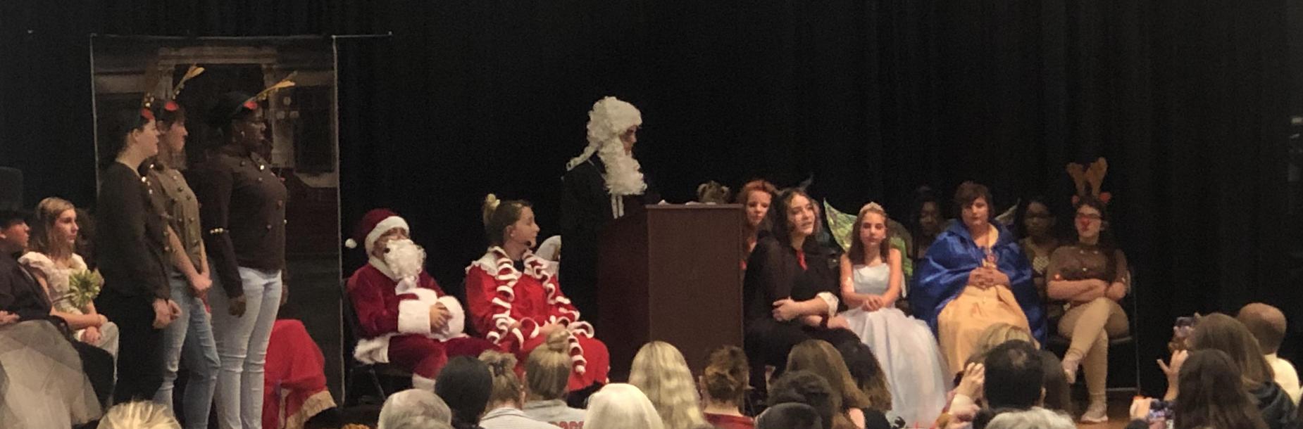 Drama Club Performs During Winter Fine Arts Program