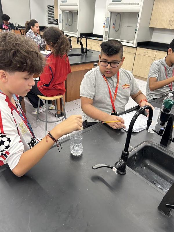 students in science lab