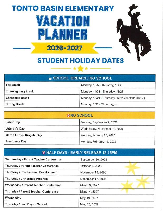 Tonto Basin Vacation Planner