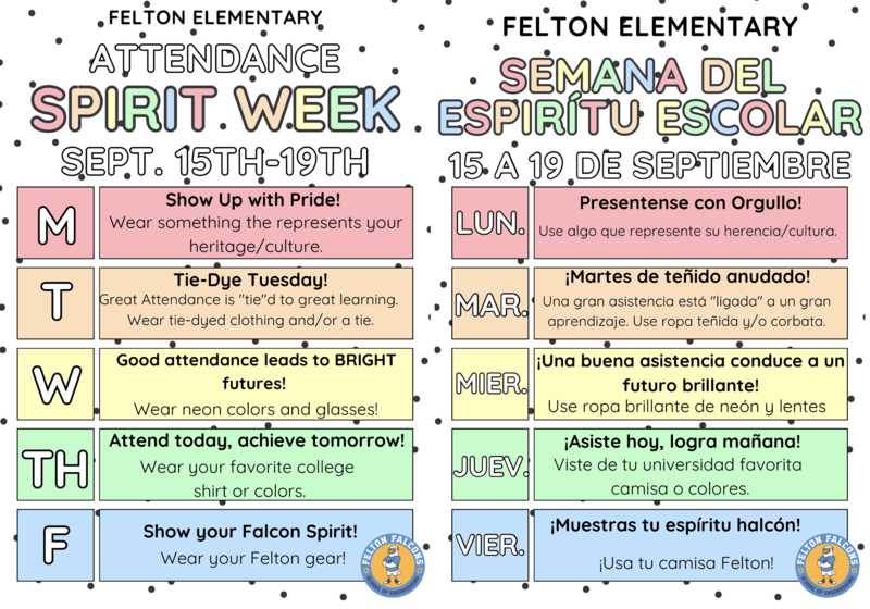 spirit week flyer
