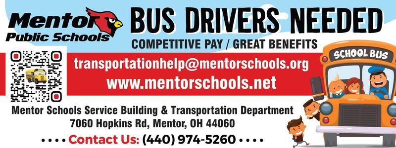 Bus drivers needed banner
