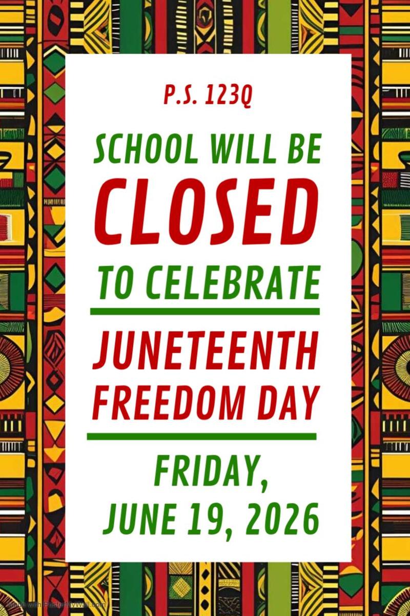 Juneteenth No School