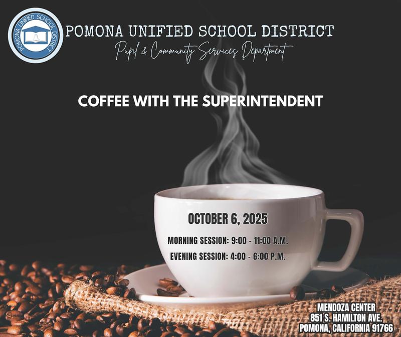 Coffee with the Superintendent Oct. 6th 2025