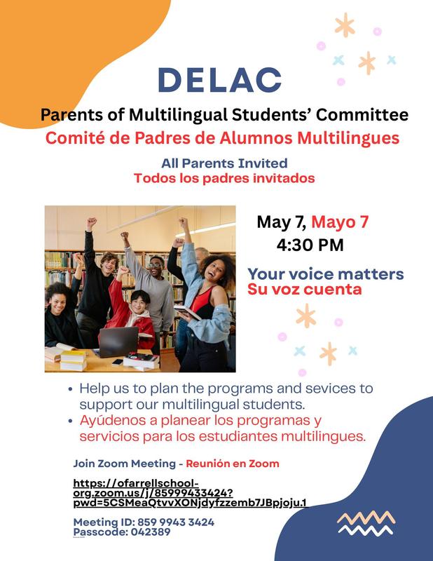 DELAC Meeting 5/7/26