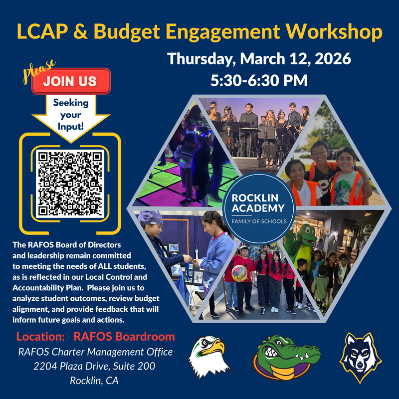 LCAP & Budget Engagement Workshop Thursday, March 12, 2026 QR code included