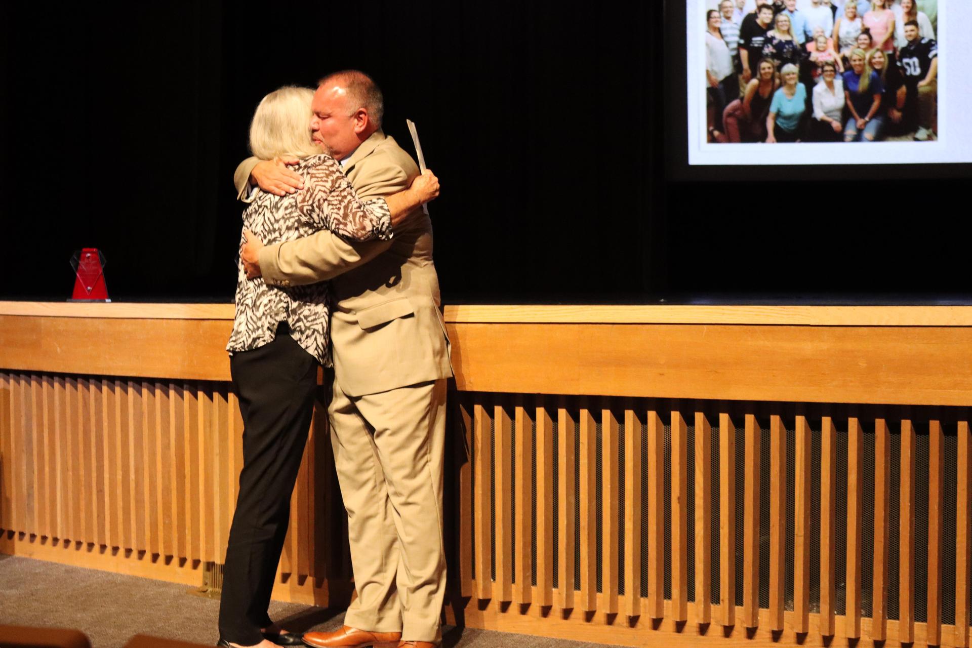 Lora Fowler & Superintendent Dr. Hampton
