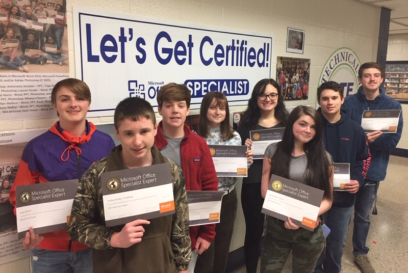 Cheraw High student earn certifications in Word Chesterfield County