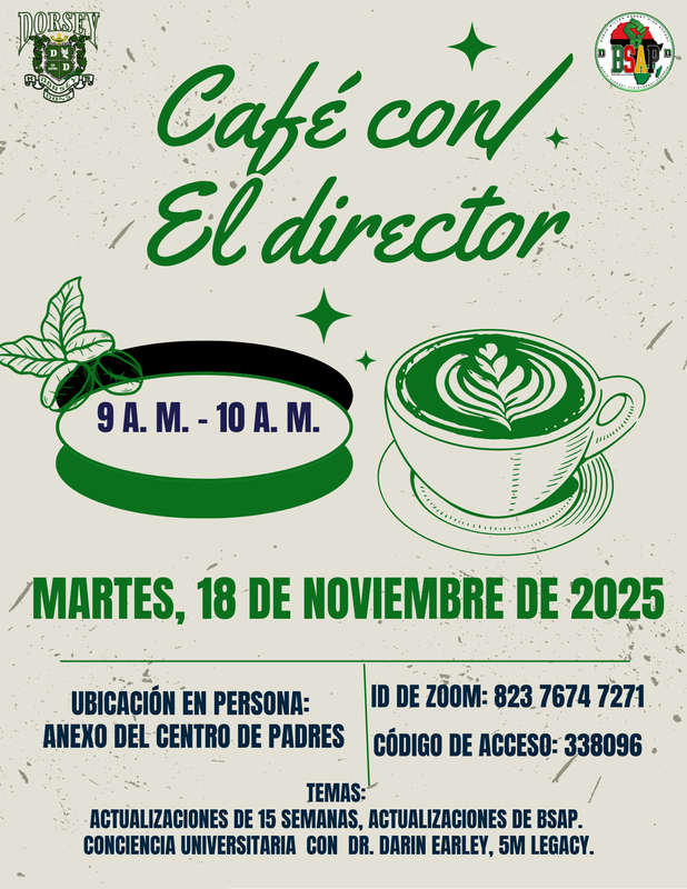 Coffee with the principal