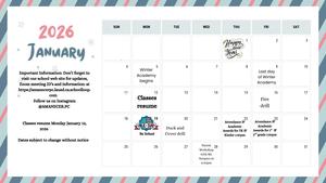 January Calendar