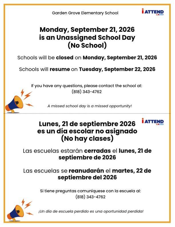 School Closed - 9.21