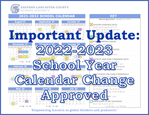 Important Update Approved Calendar Banner Image
