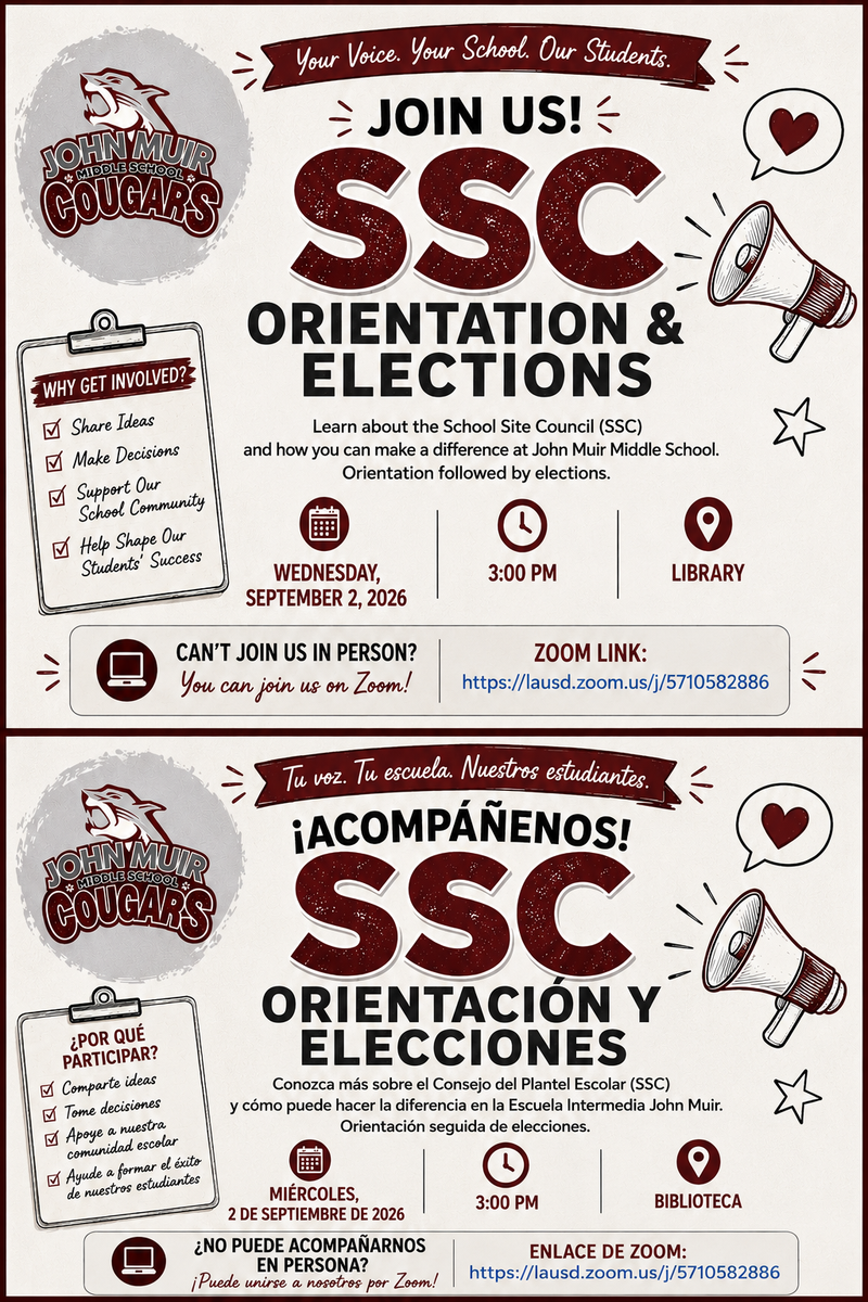 Flyer SSC Orientation and Elections