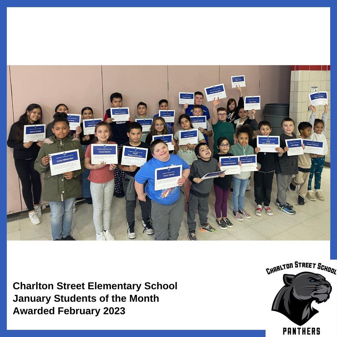 Congratulations to the Charlton Street Elementary School Students of