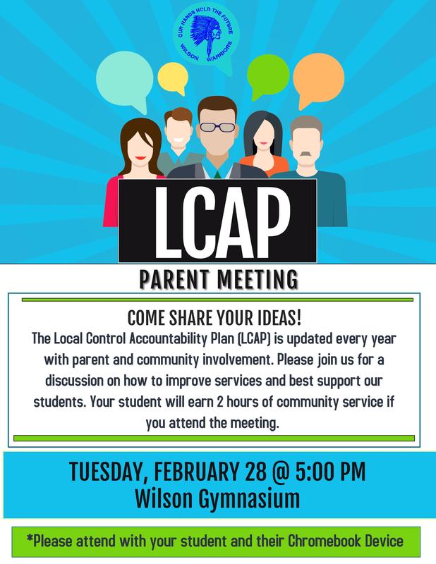 WIlson Jr. High School LCAP Parent Meeting