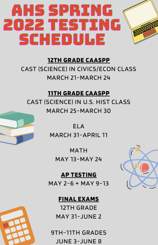 Spring 2022 Testing Calendar Featured Photo