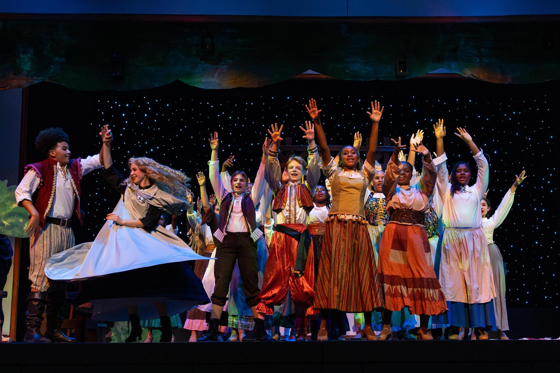 A scene from Something Rotten, Jr.