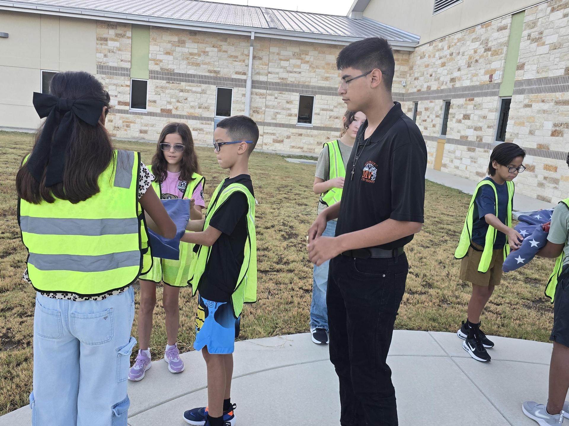 MVHS NJROTC trained the Ladera Safety Patrol Team