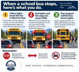 When a school bus stops, here's what you do.