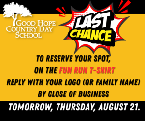 Fun Run Last Chance GHCDS