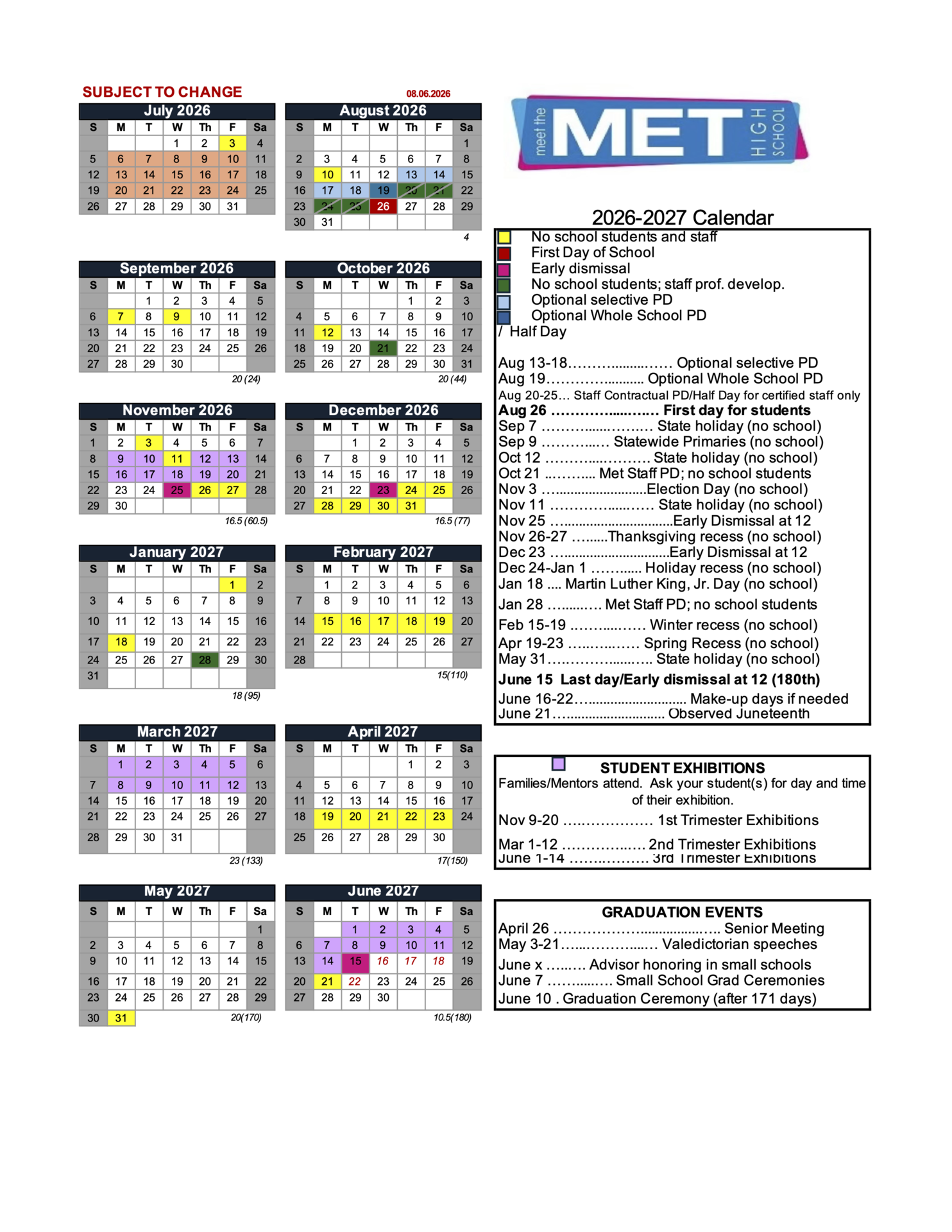 School Calendar