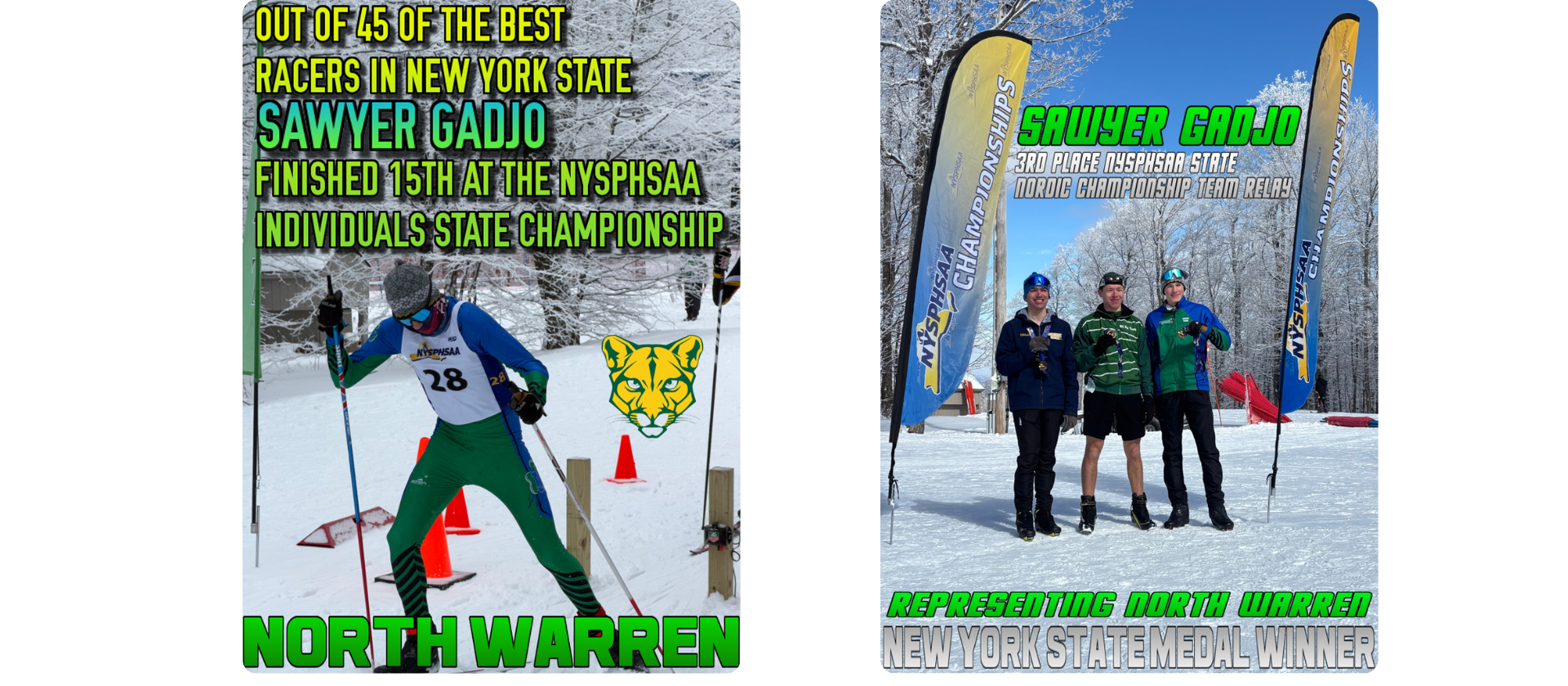 Sawyer Gadjo - North Warren Nordic!