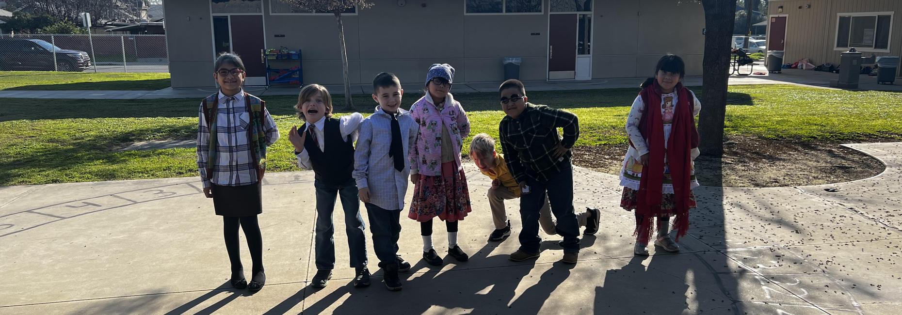 2nd Grade Students Celebrating The 100th Day Of School