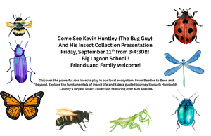 Discover the powerful role insects play in our local ecosystem. From Beetles to Bees and beyond. Explore the fundamentals of insect life and take a guided journey through Humboldt County’s largest.png