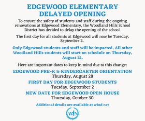Edgewood social media announcement