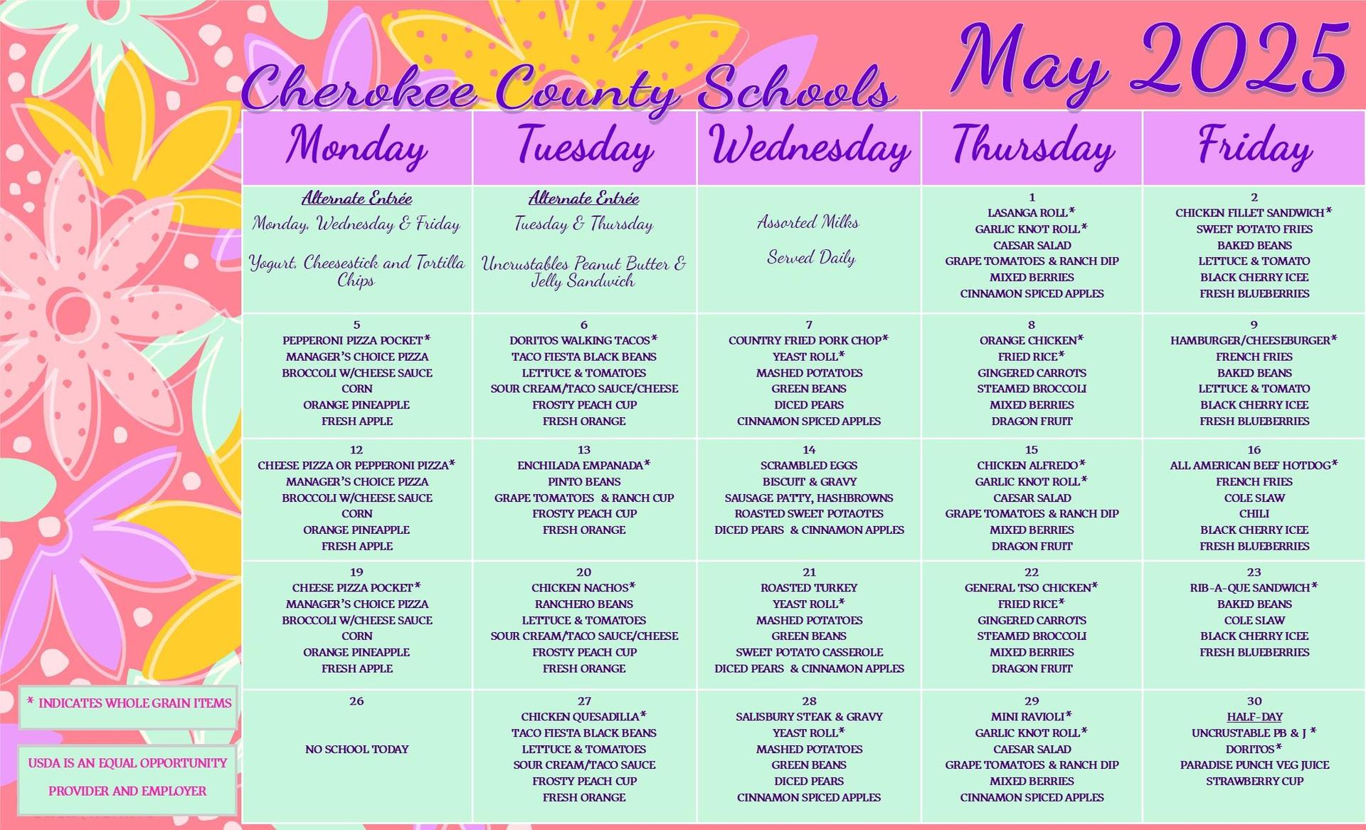 Menus Linkbased Pages Cherokee County School District