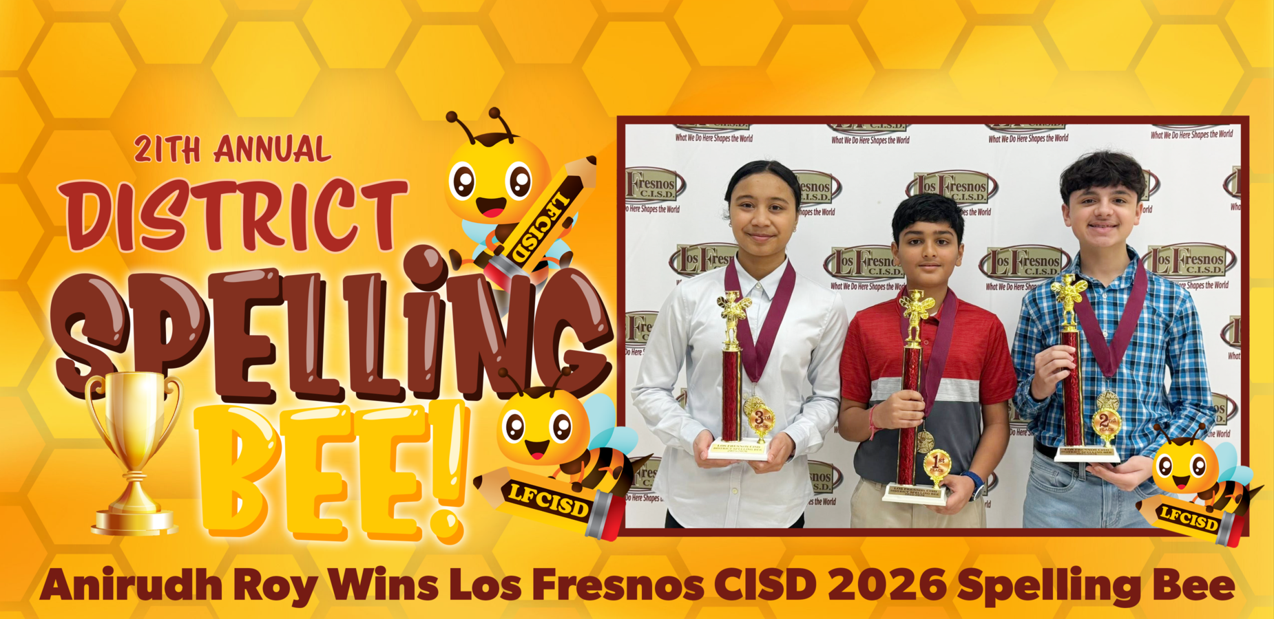 Winners of spelling Bee