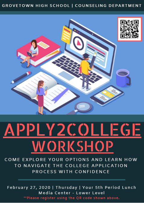 Apply2College Workshop - Registration Requested Featured Photo