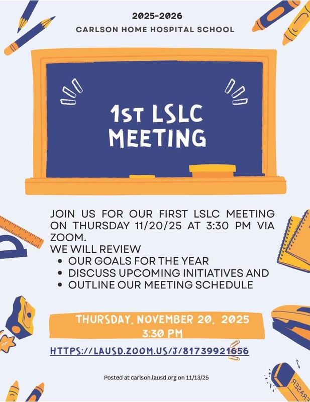 LSLC meeting flyer in english