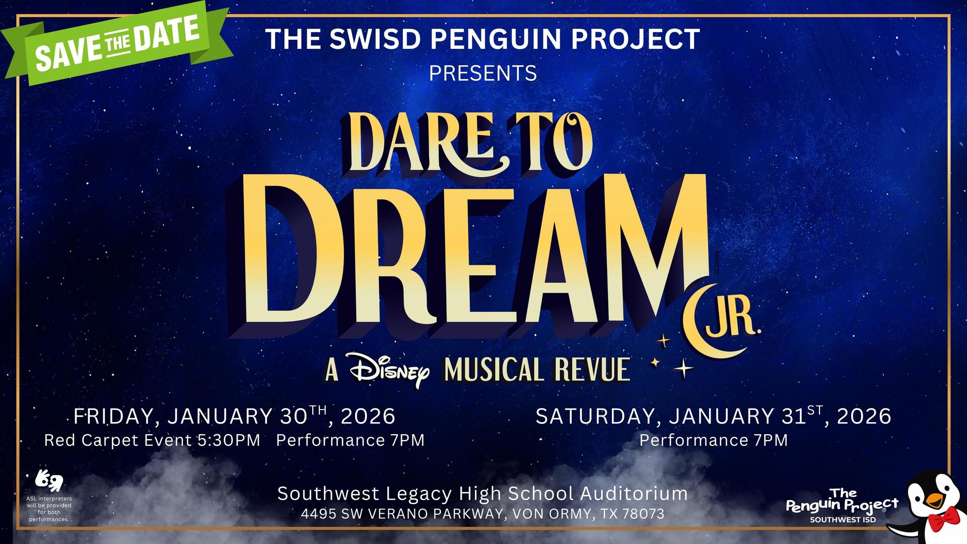 Penguin Project Poster- Dare to Dream Jr.