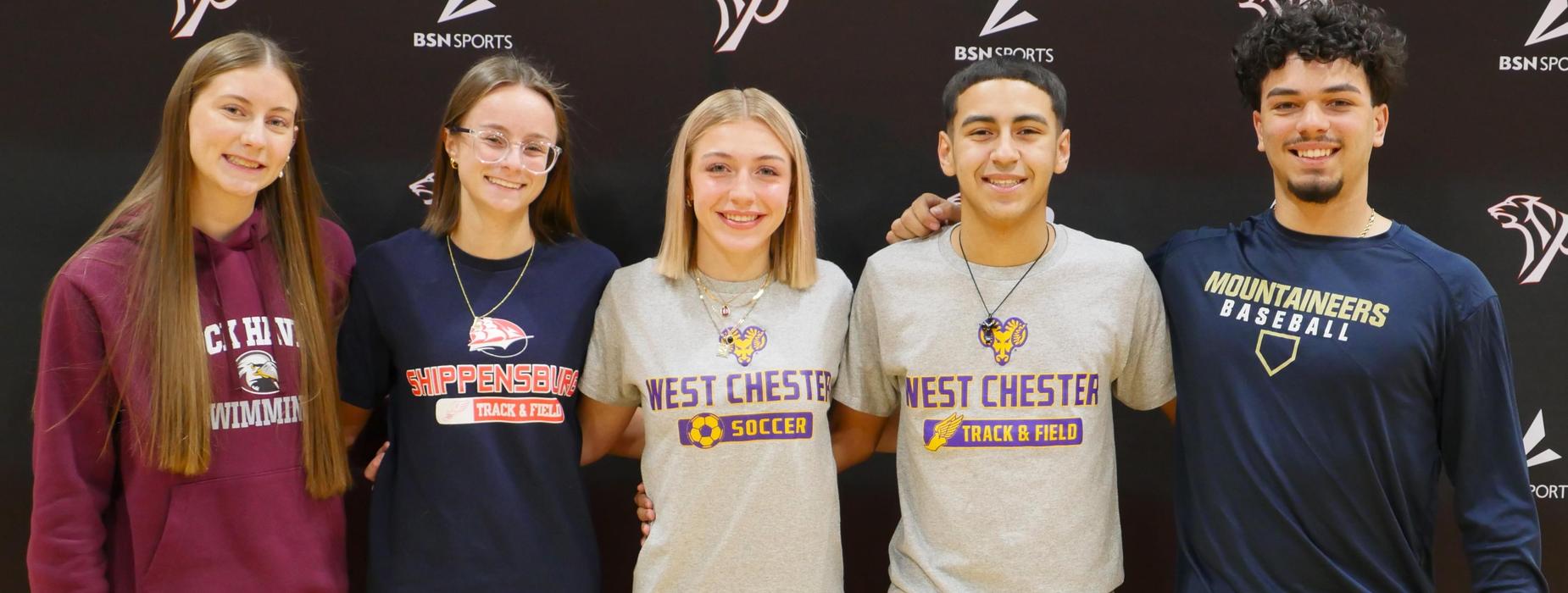 College Signing Group Photo