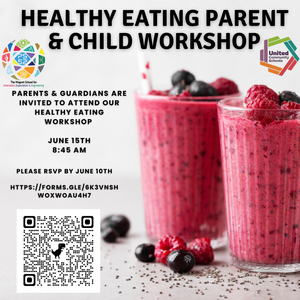 smoothie on flyer for parent workshop