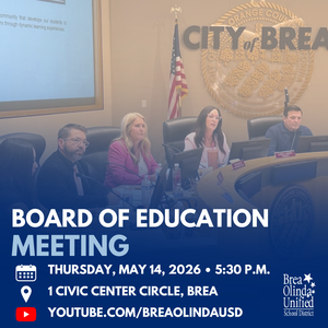 decorative image of the board of trustees sitting at a meeting. Text on image providing details of the meeting