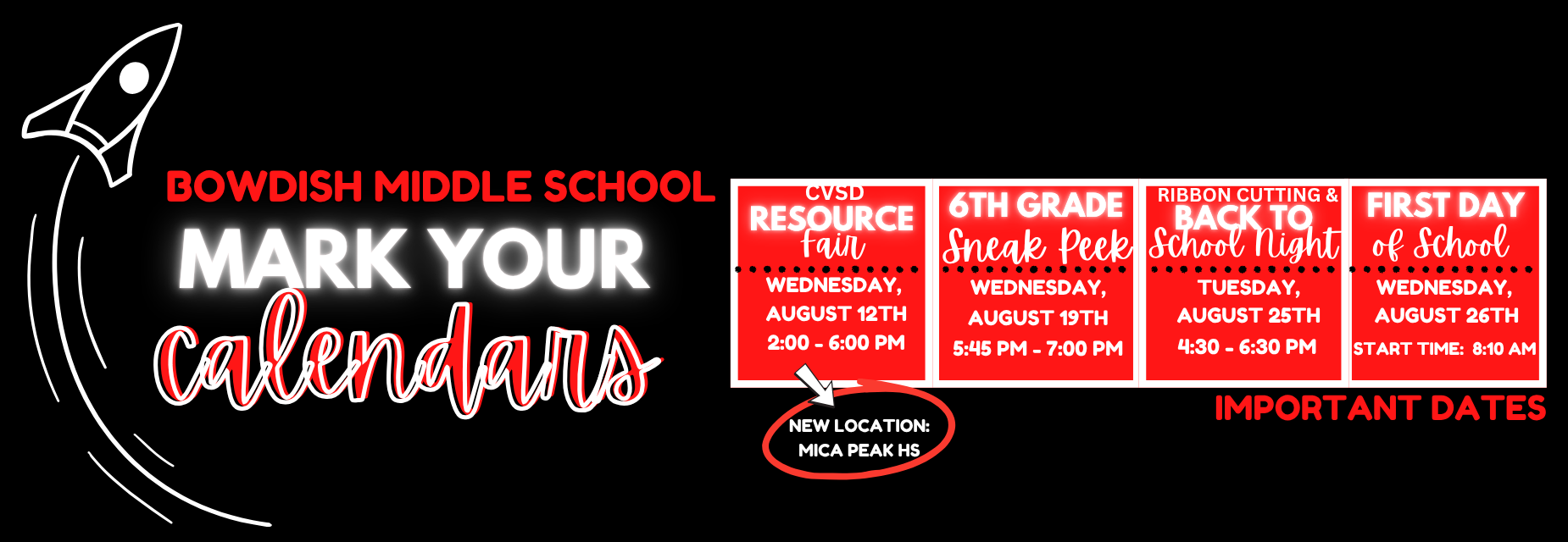 save the dates