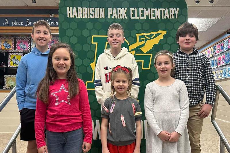 a photo of project winners from the Education Fair