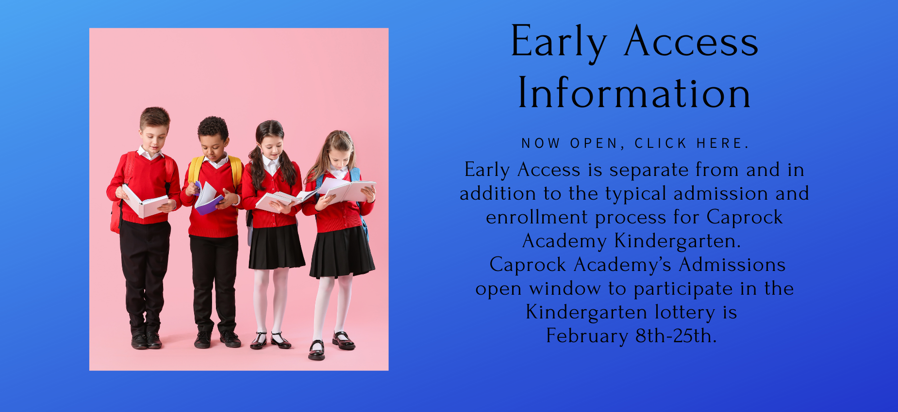 Early Access is now open.