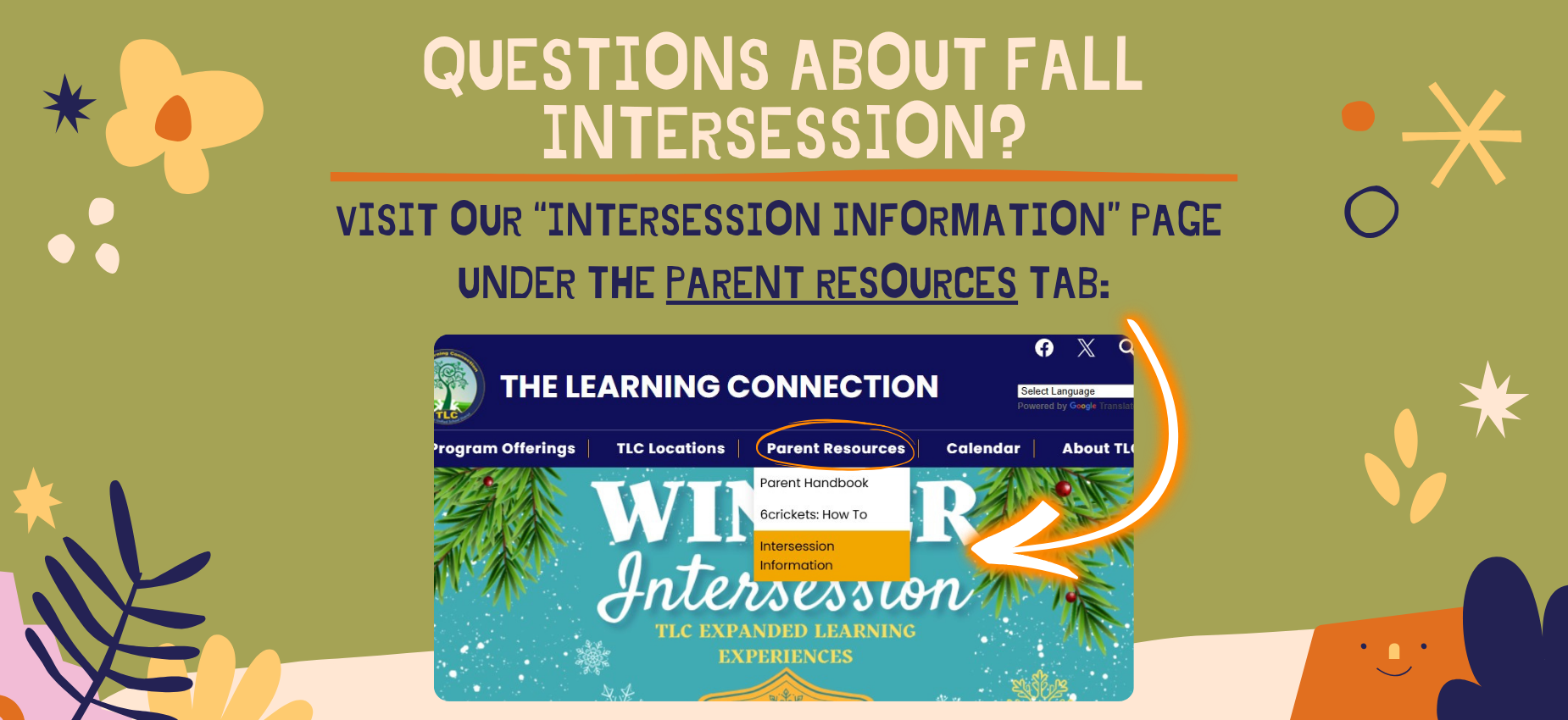 fall intersession information