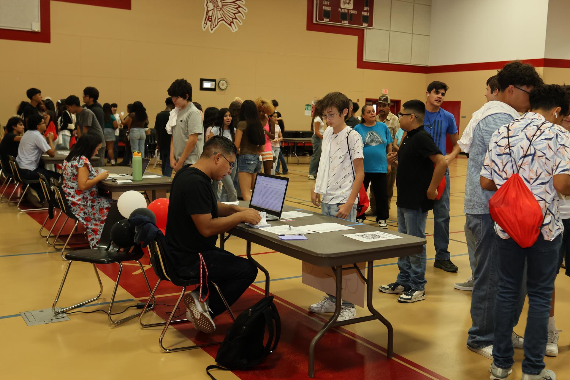 Students and staff at Tribe Turnout 48