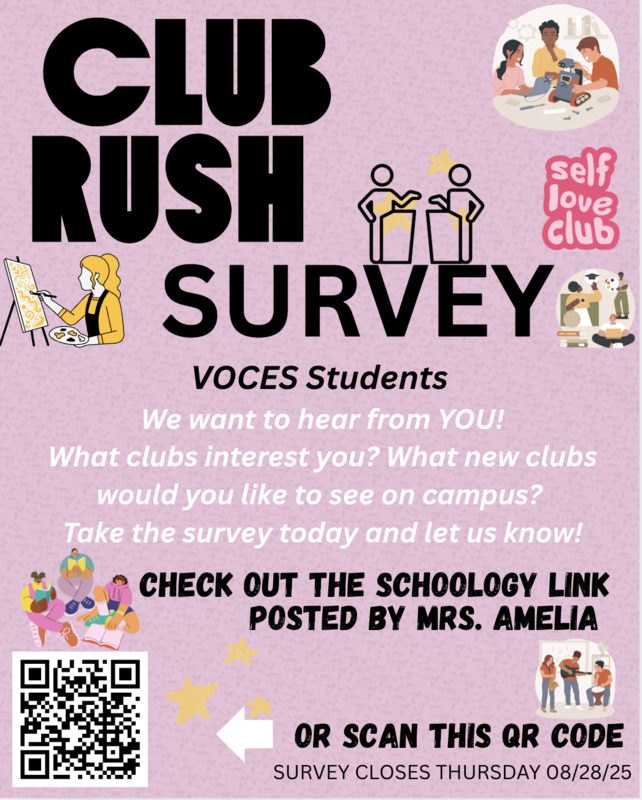 Club rush qr code and student input