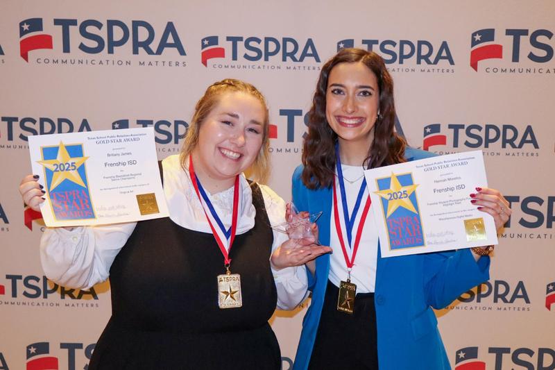 Brittany James and Hannah Morelos at TSPRA Conference