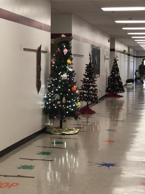 Christmas Around the World Celebration at Clairview School.